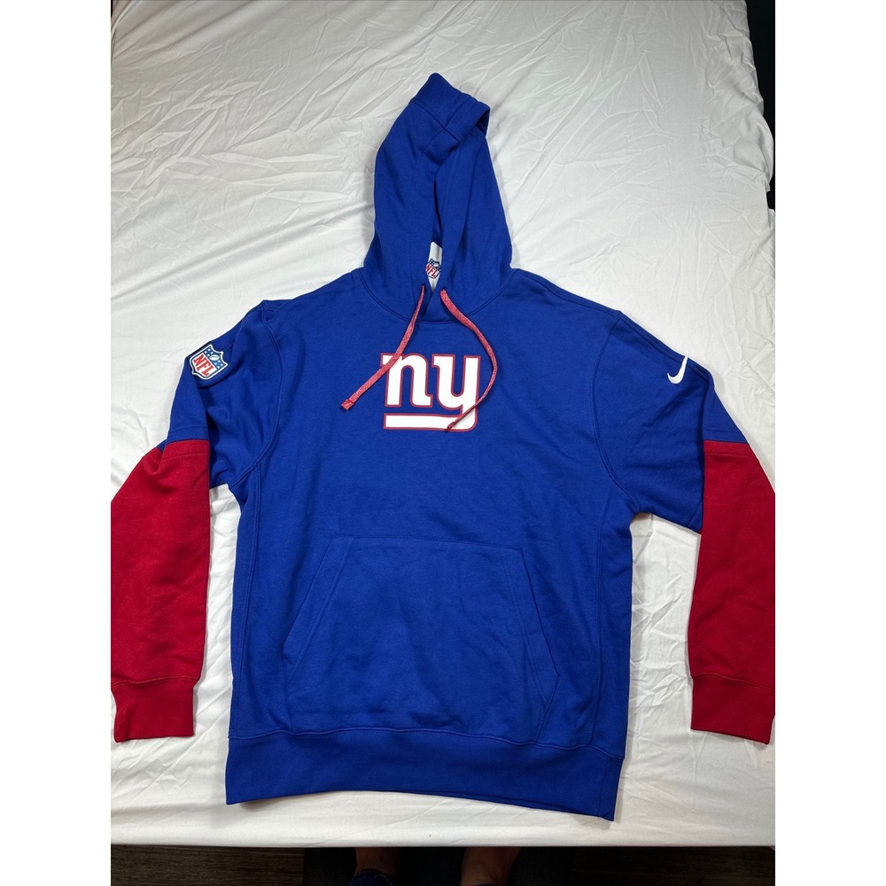 Nike NFL New York Giants Hoodie Sweatshirt Mens Size M Football
